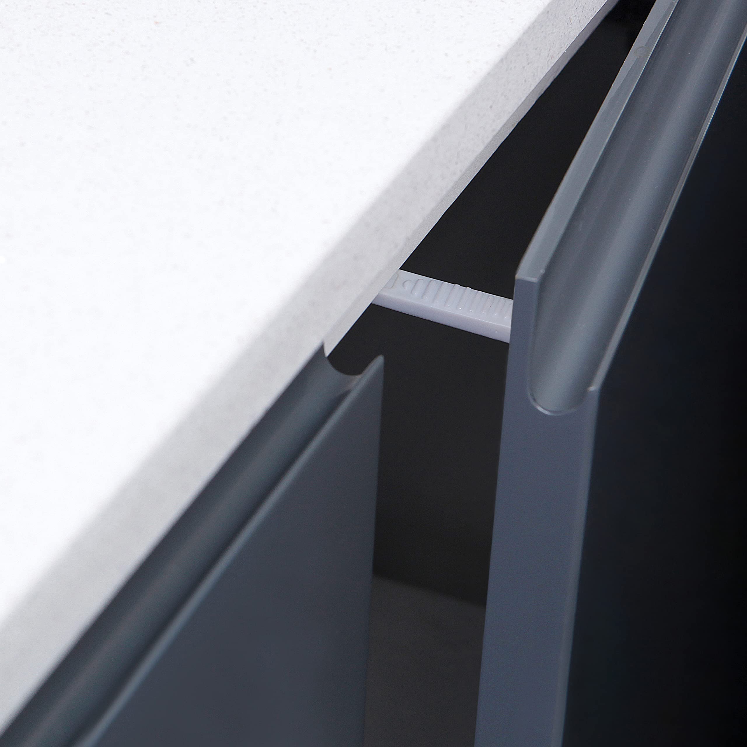 Dreambaby latch with tool-free adhesive installs quickly on top drawers