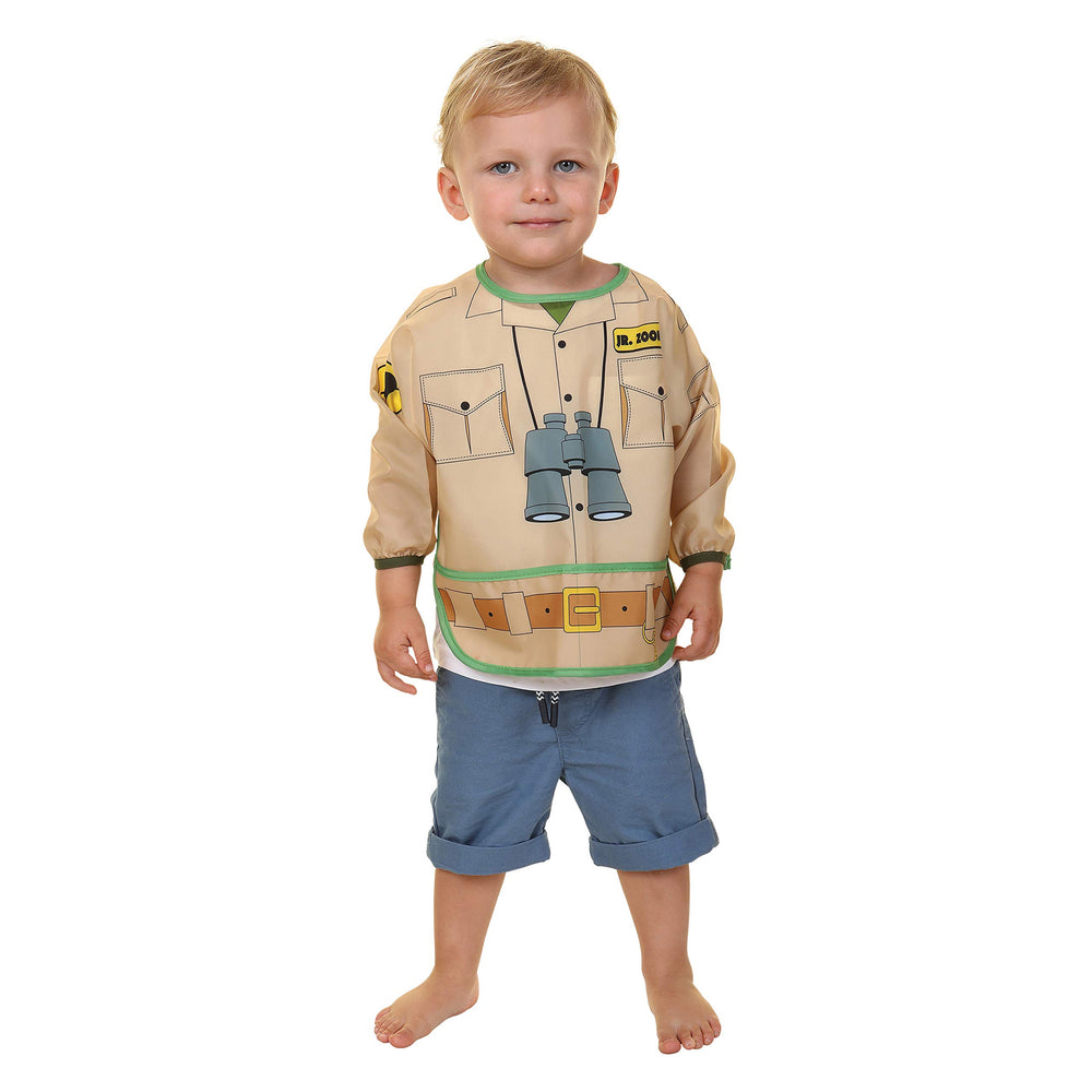 Dreambaby Crumb-pocket bib traps crumbs for quick cleanup