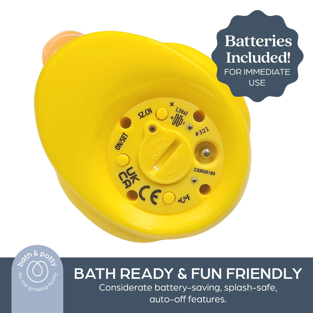 Dreambaby duck BPA-free EN71-tested thermometer toy for peace of mind.