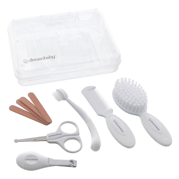 Dreambaby Essential 10pc grooming kit brush for gentle scalp grooming