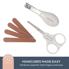 Dreambaby Essential 10pc grooming kit nail clippers with curved edge for safe trimming