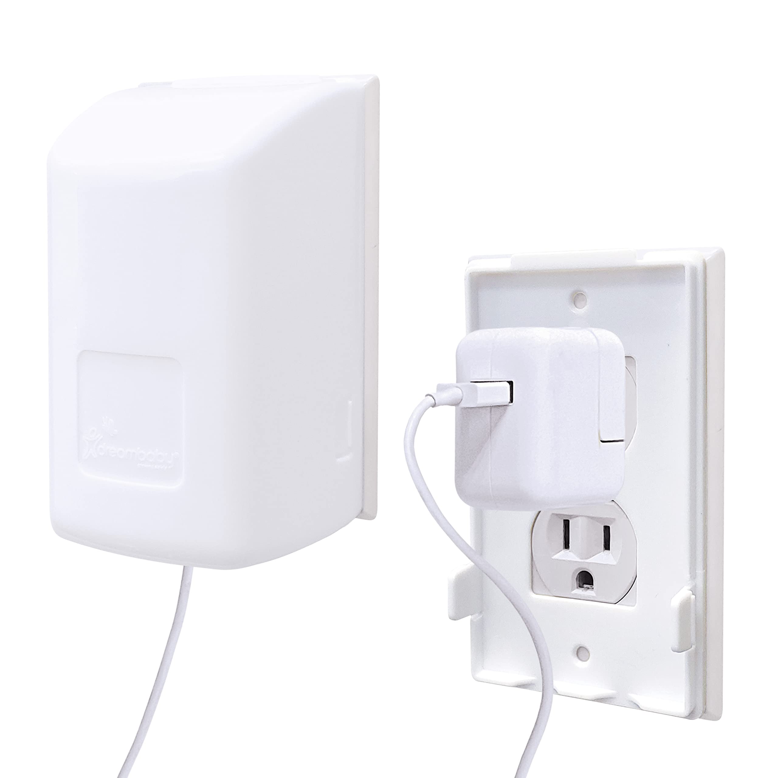Dreambaby L945 dual-fit outlet cover guards outlets for safer rooms.
