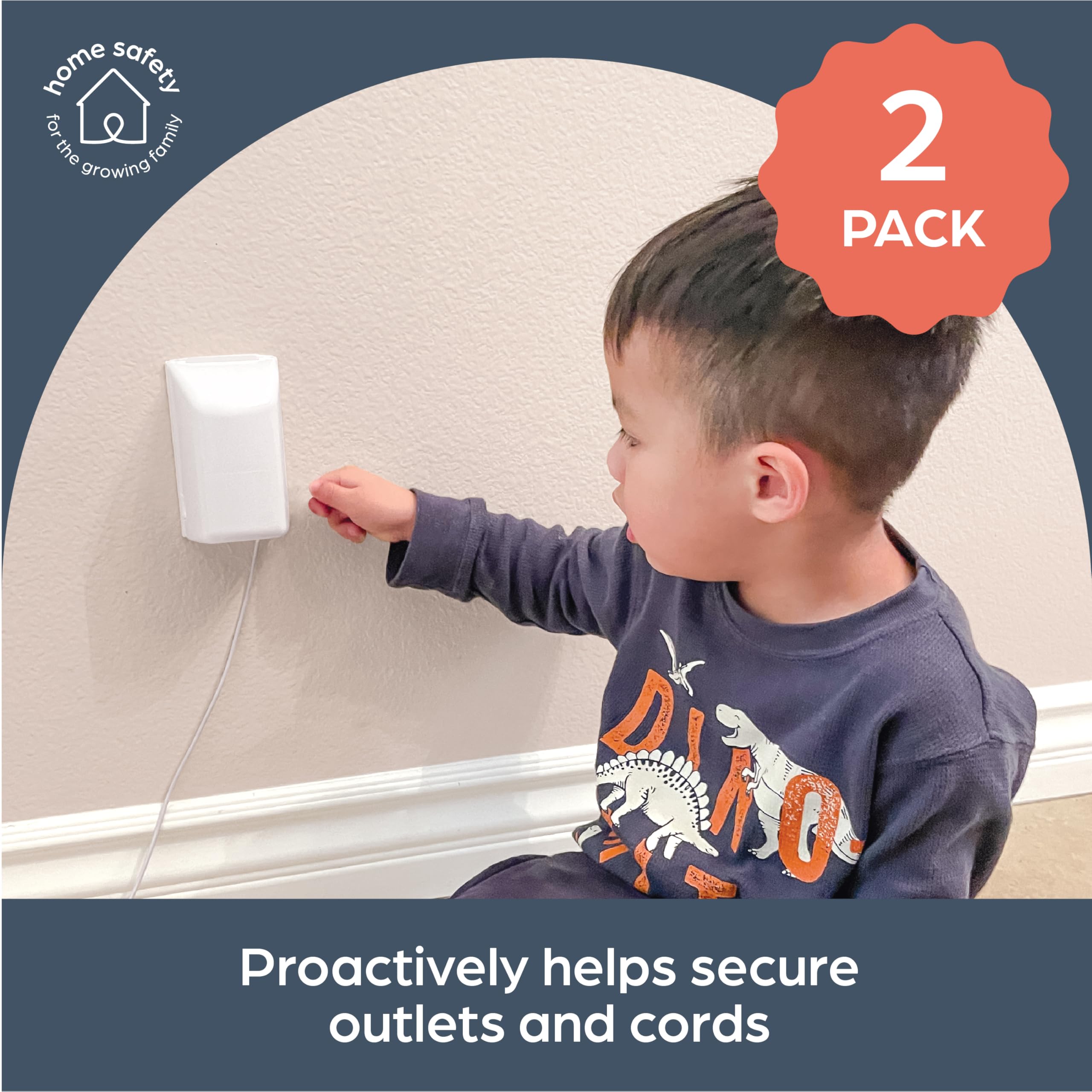 Dreambaby L945 dual-fit cover fits standard and Decora outlets.