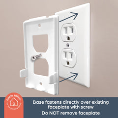 Dreambaby L945 large design accommodates bulky plugs safely.