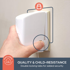 Dreambaby L945 outlet cover installs quickly without tools.