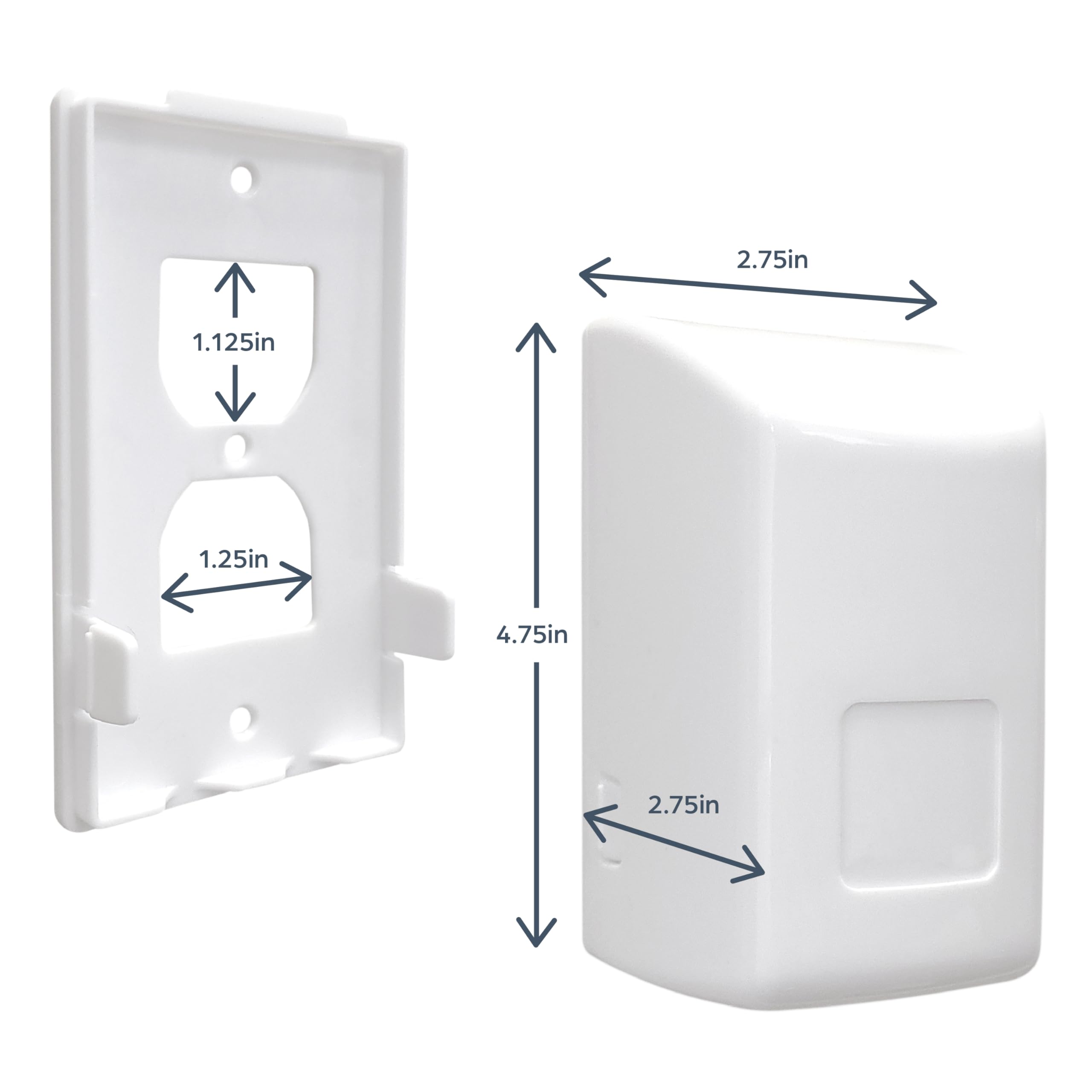 Dreambaby L945 removable top cover allows plugging in when needed.