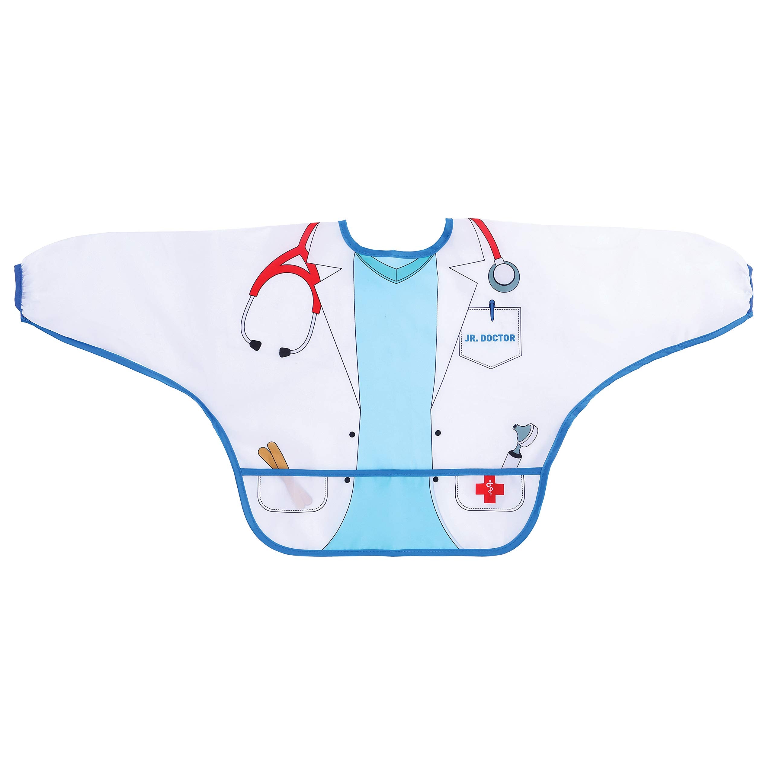 Two-pack Dreambaby bibs support mealtime play and learning.