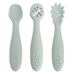 Dreambaby scoop-mash-twist seafoam spoons for baby-led meals.