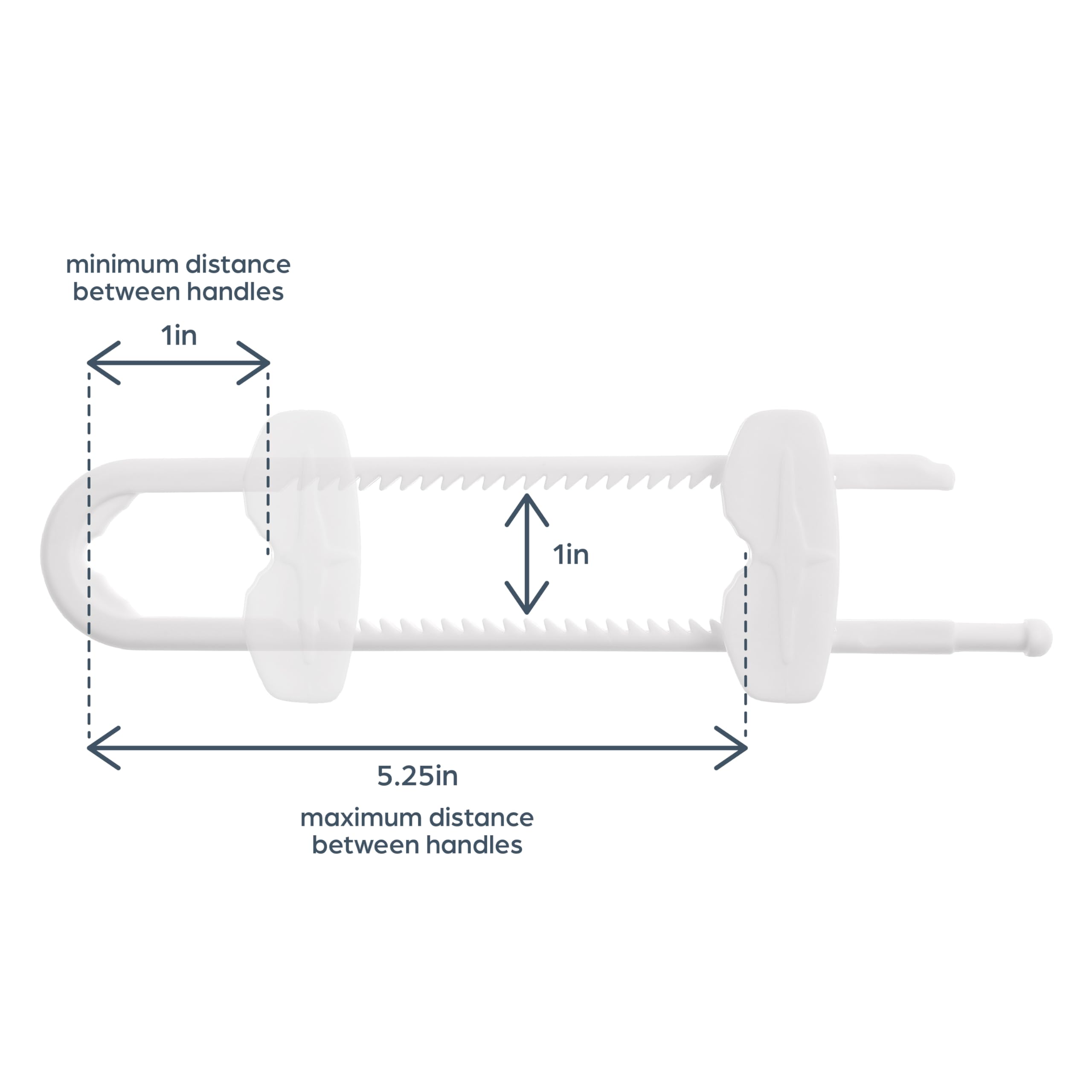 Dreambaby sliding locks fit D shaped handles for quick childproofing
