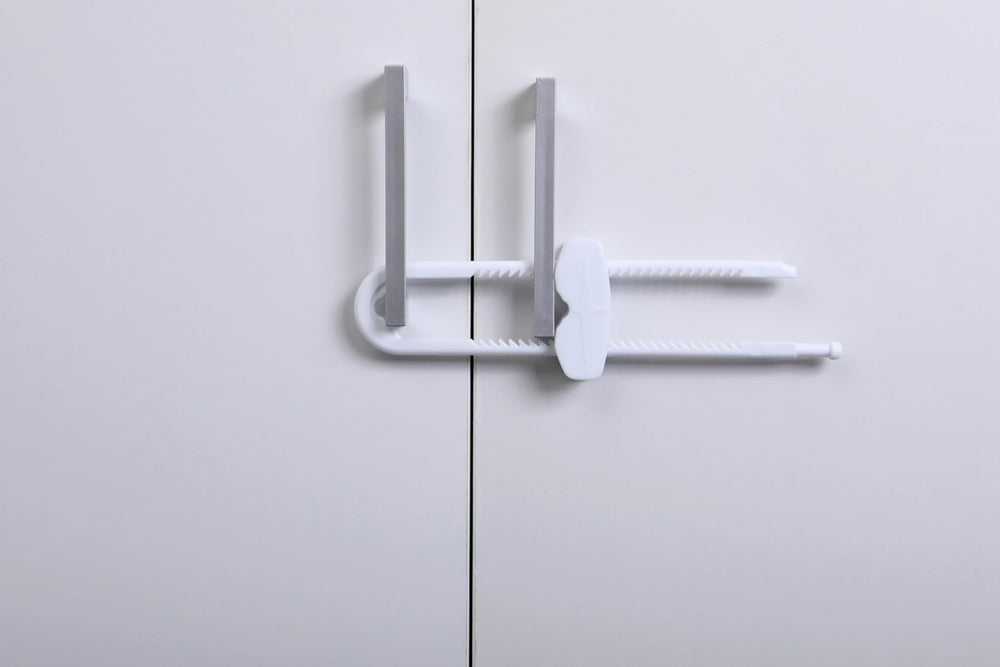 Dreambaby sliding locks on pantry doors for safe storage of small items