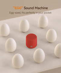 Dreamegg 16-sounds library provides tailored ambience for baby to adult soothing.