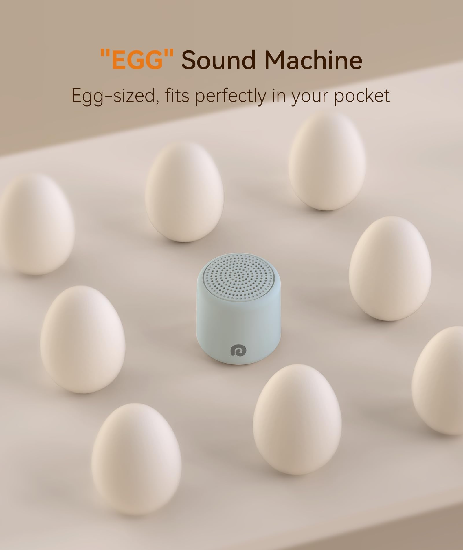 Dreamegg egg-sized portable design ideal for easy packing.
