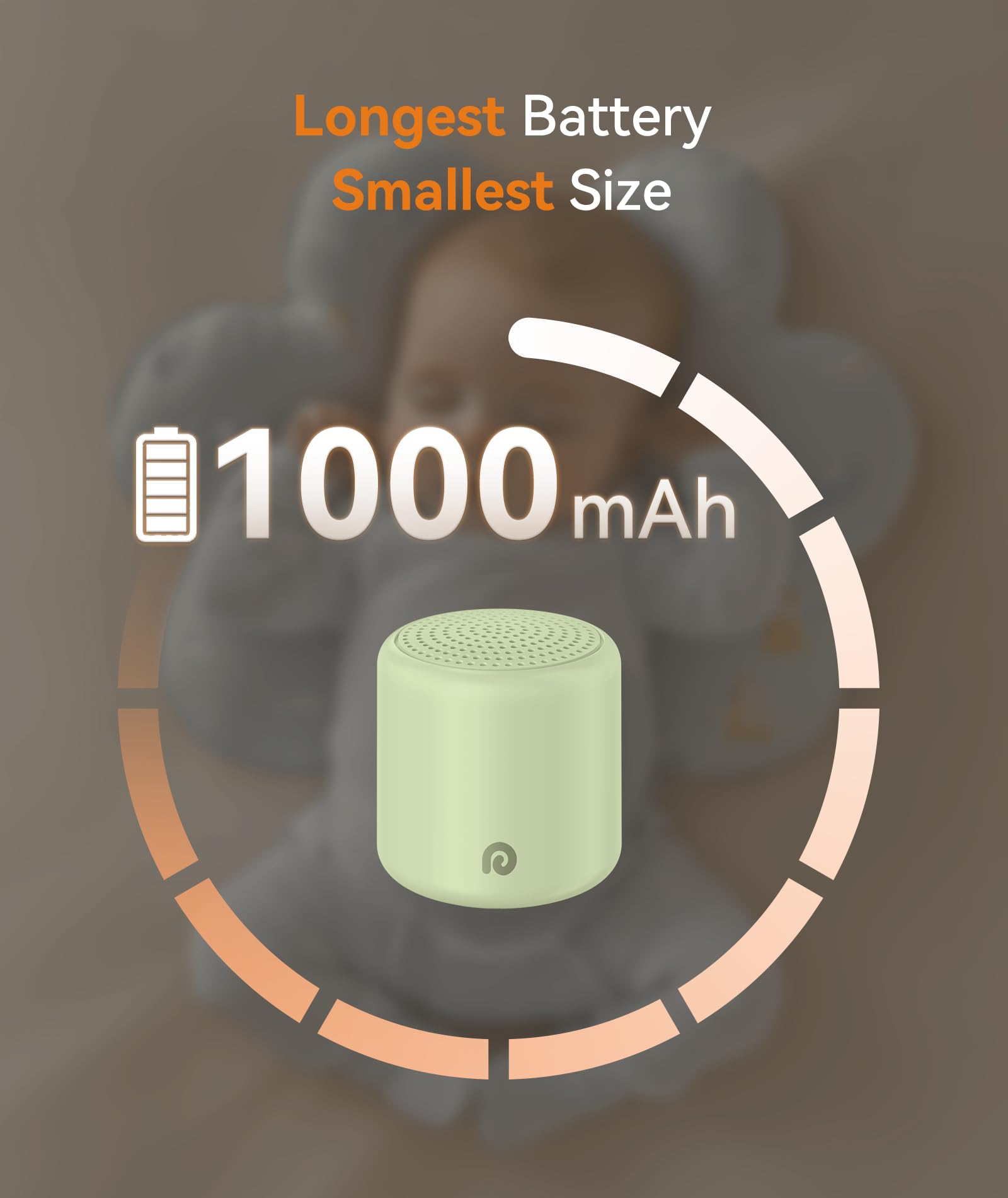 Dreamegg Pocket Sleep displaying 16 sounds for personalized sleep options.