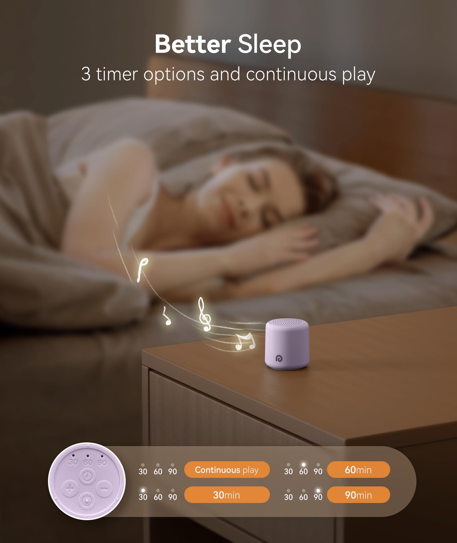 Dreamegg Pocket Sleep delivers powerful sound to mask ambient noise.
