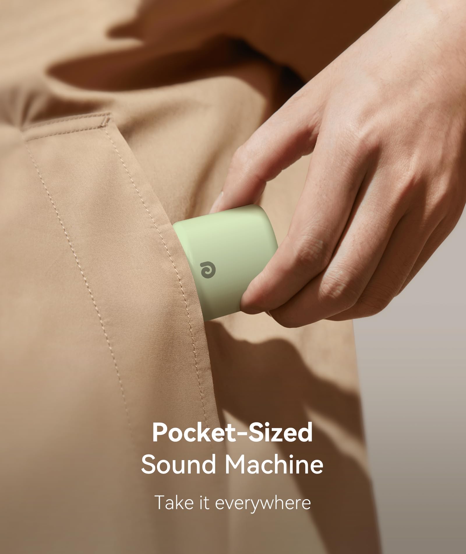 Dreamegg Pocket Sleep shows precise 0–32 volume levels for customization.