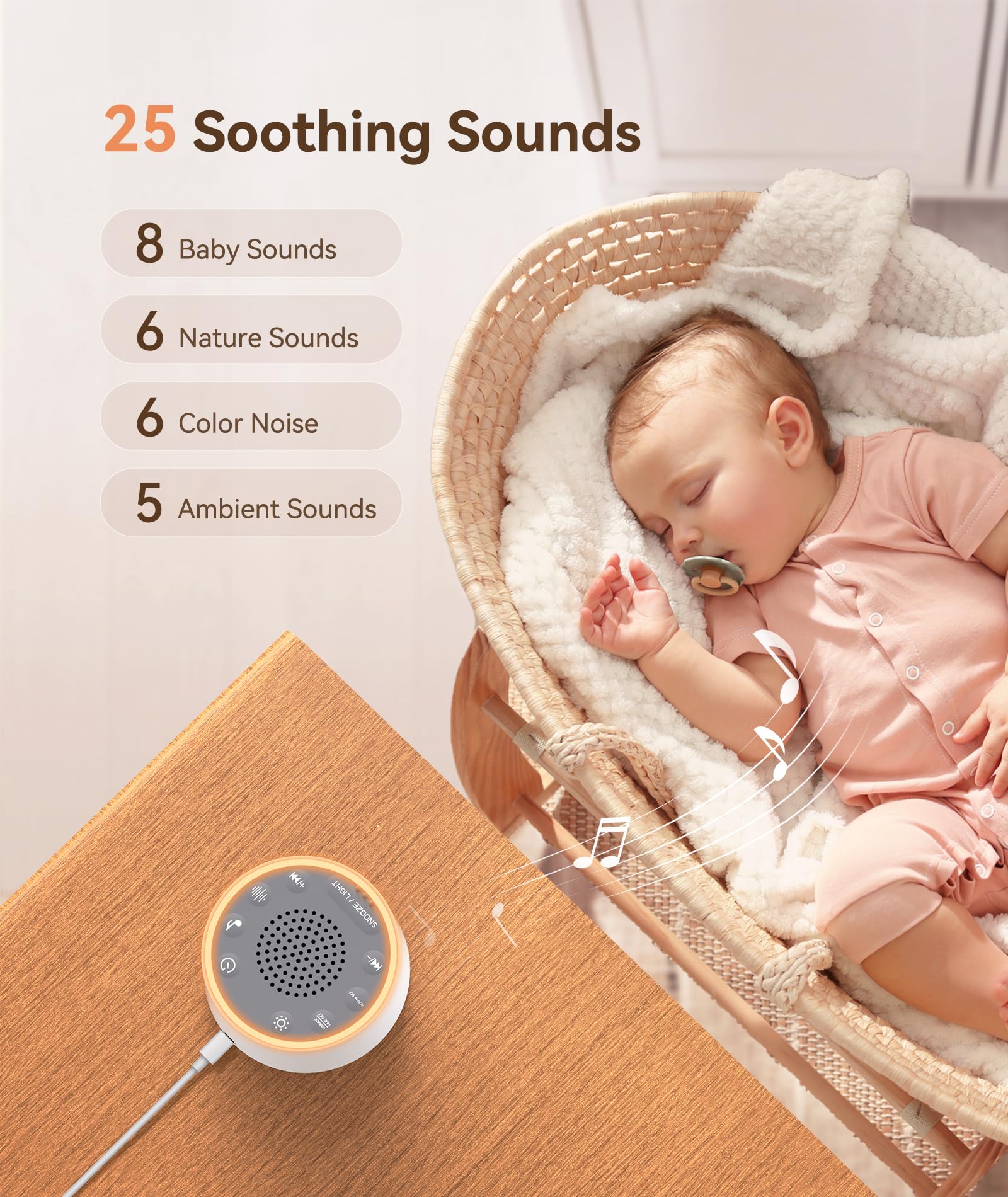 Dreamegg 10-color night light glows softly for nighttime comfort