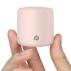 Dreamegg Travel pink egg sized sound machine shown for easy sleep on the go