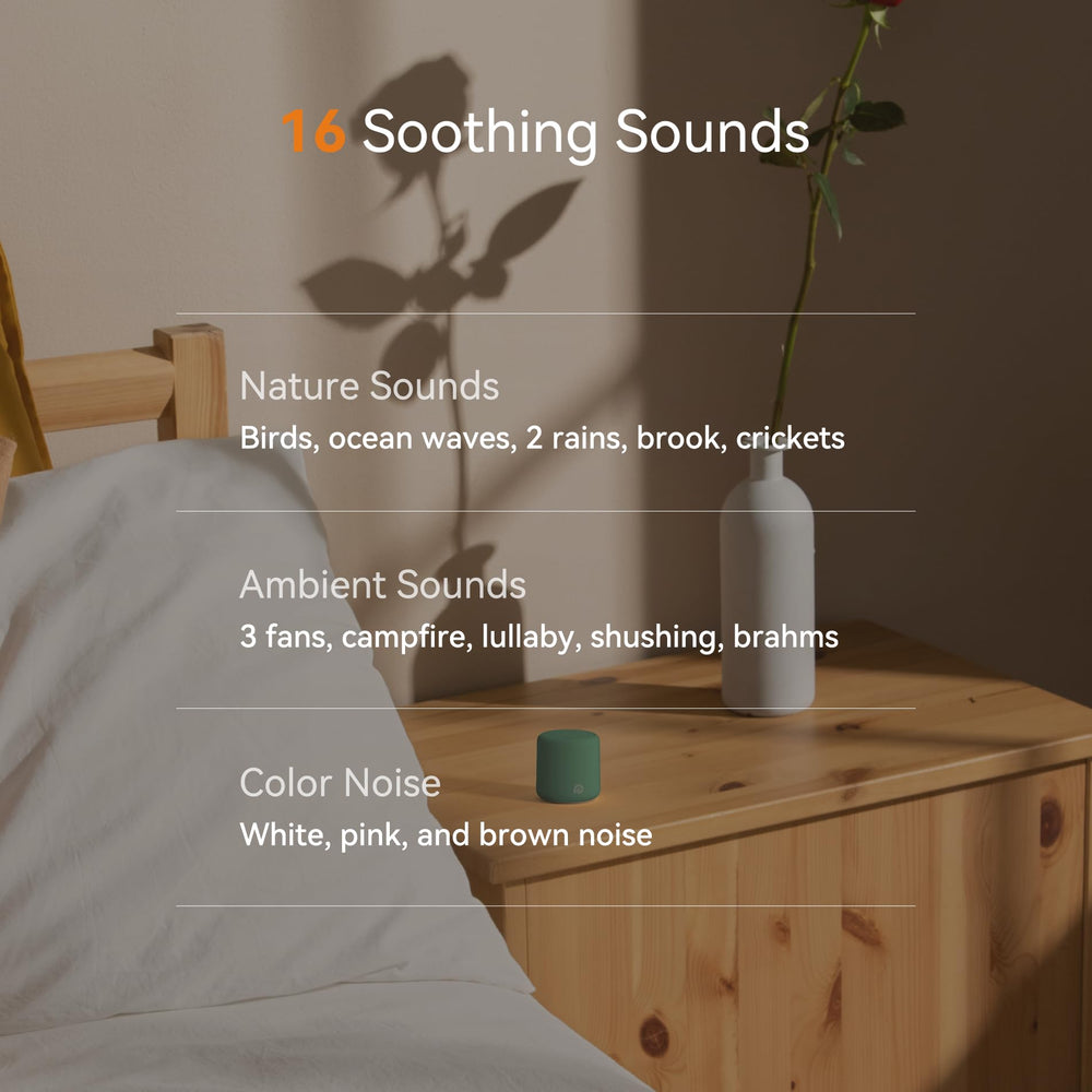 Dreamegg travel white noise machine pine ideal sleep gift for travelers