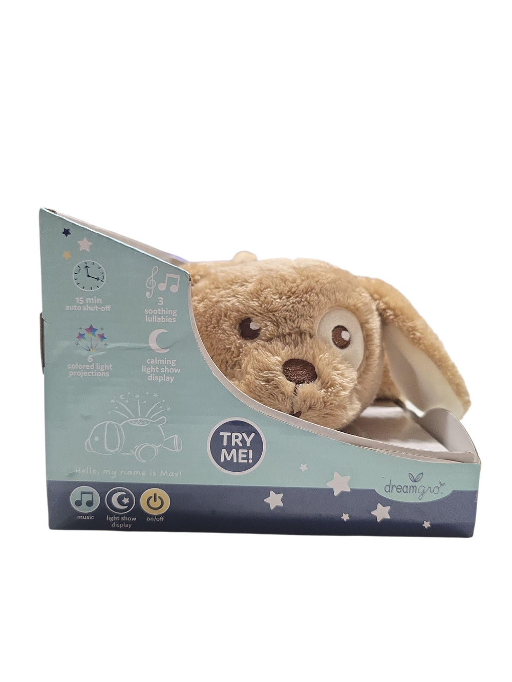 Dreamgro night light with star projection creates gentle ceiling constellations