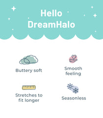 DreamHalo bamboo blend blanket demonstrates moisture-wicking breathable material ideal for naps