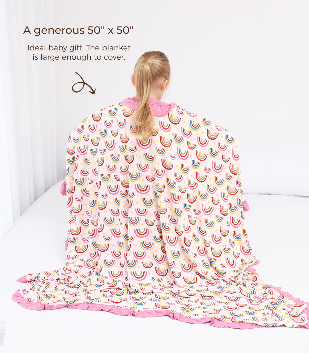 DREAMHALO blanket close-up reinforced seams for durability