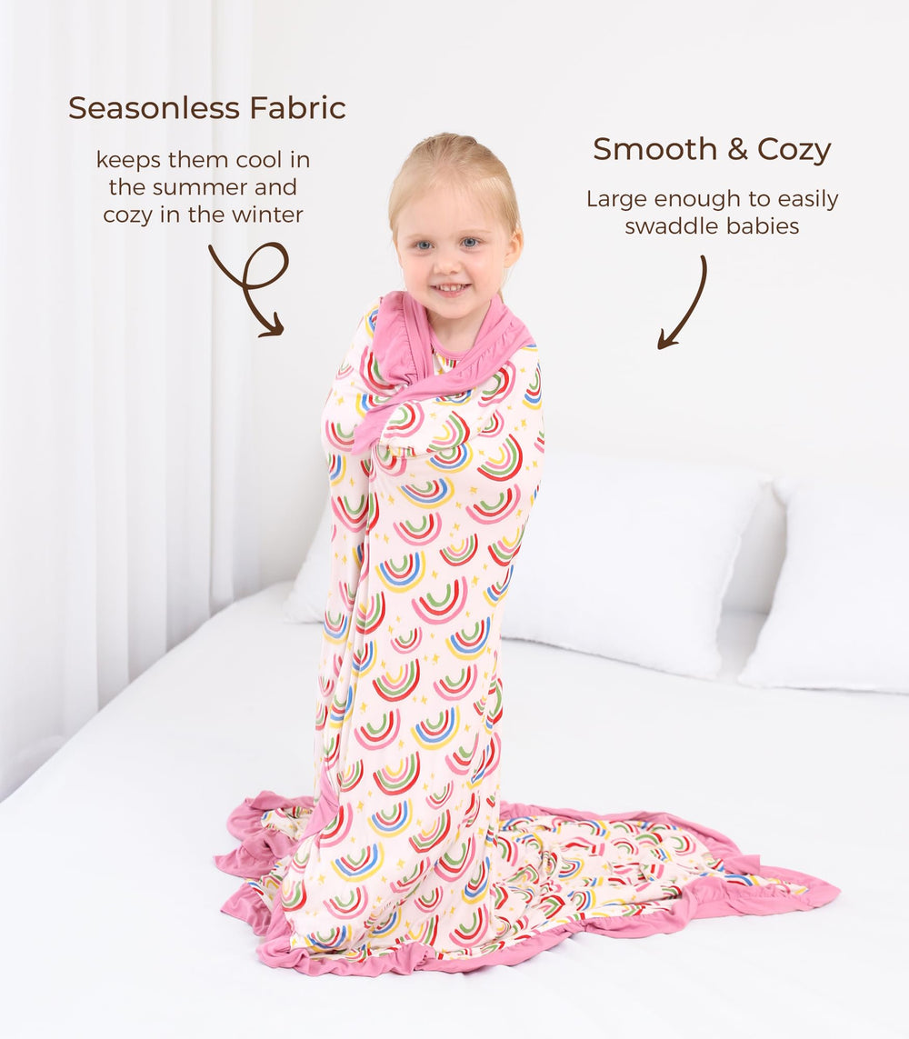 DREAMHALO blanket in stroller showing versatile travel and daycare use