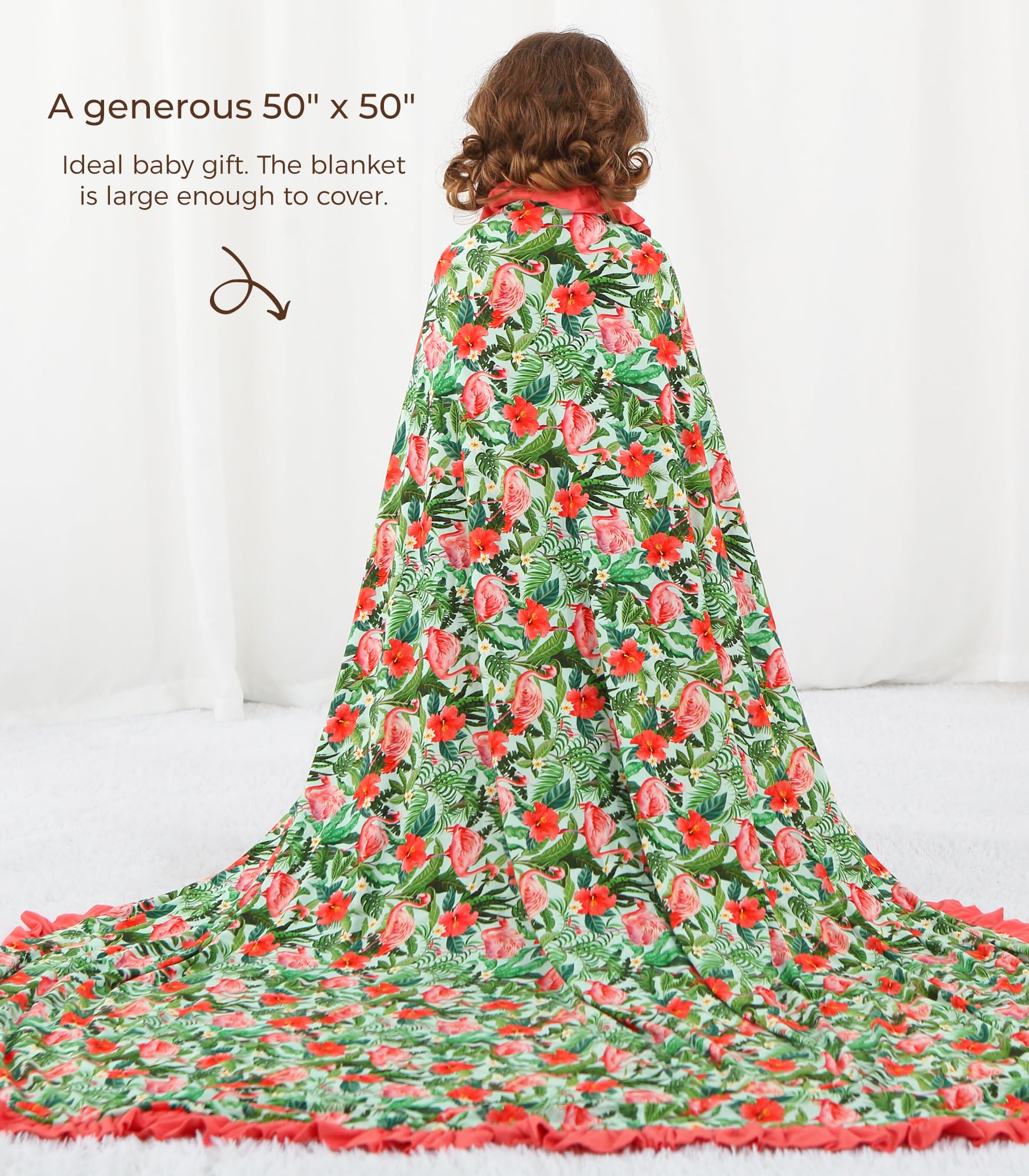 DREAMHALO nursery blanket with durable reinforced seams