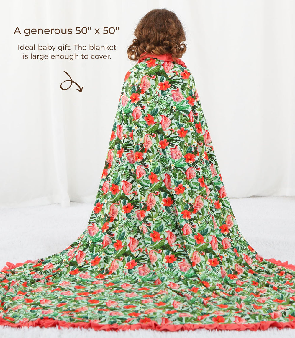 DREAMHALO nursery blanket with durable reinforced seams