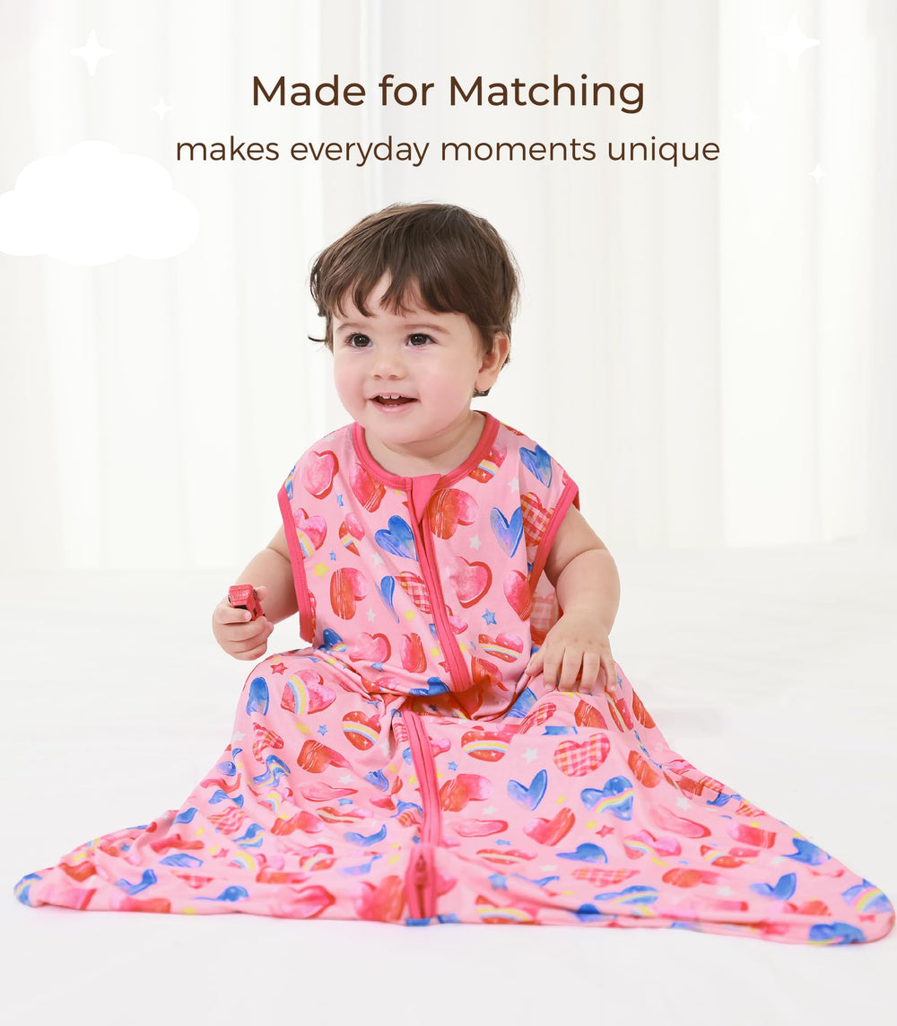 DREAMHALO sleep sack with a roomy bottom for kicking and movement