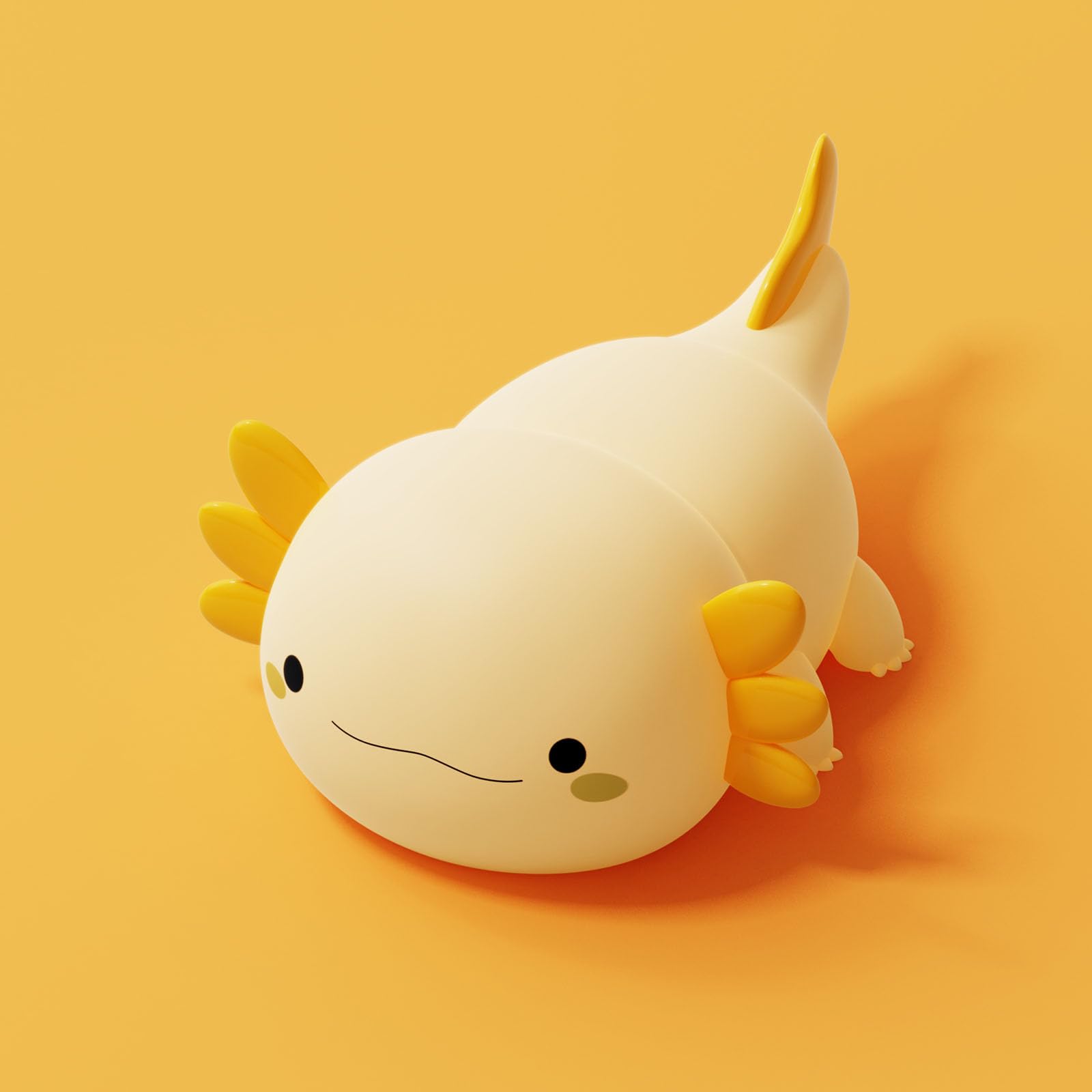 DREAMING MY DREAM axolotl night light on bedside with gentle glow for bedtime comfort