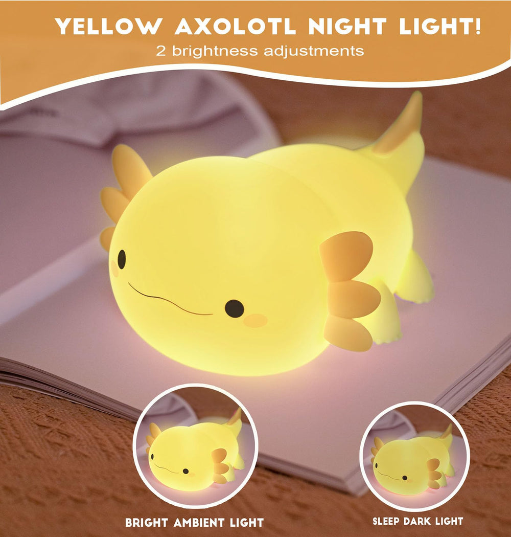 DREAMING MY DREAM axolotl night light rechargeable for cordless use anywhere