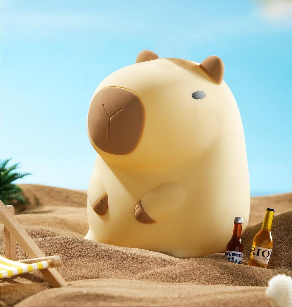 Soft silicone capybara light safe for kids and adults