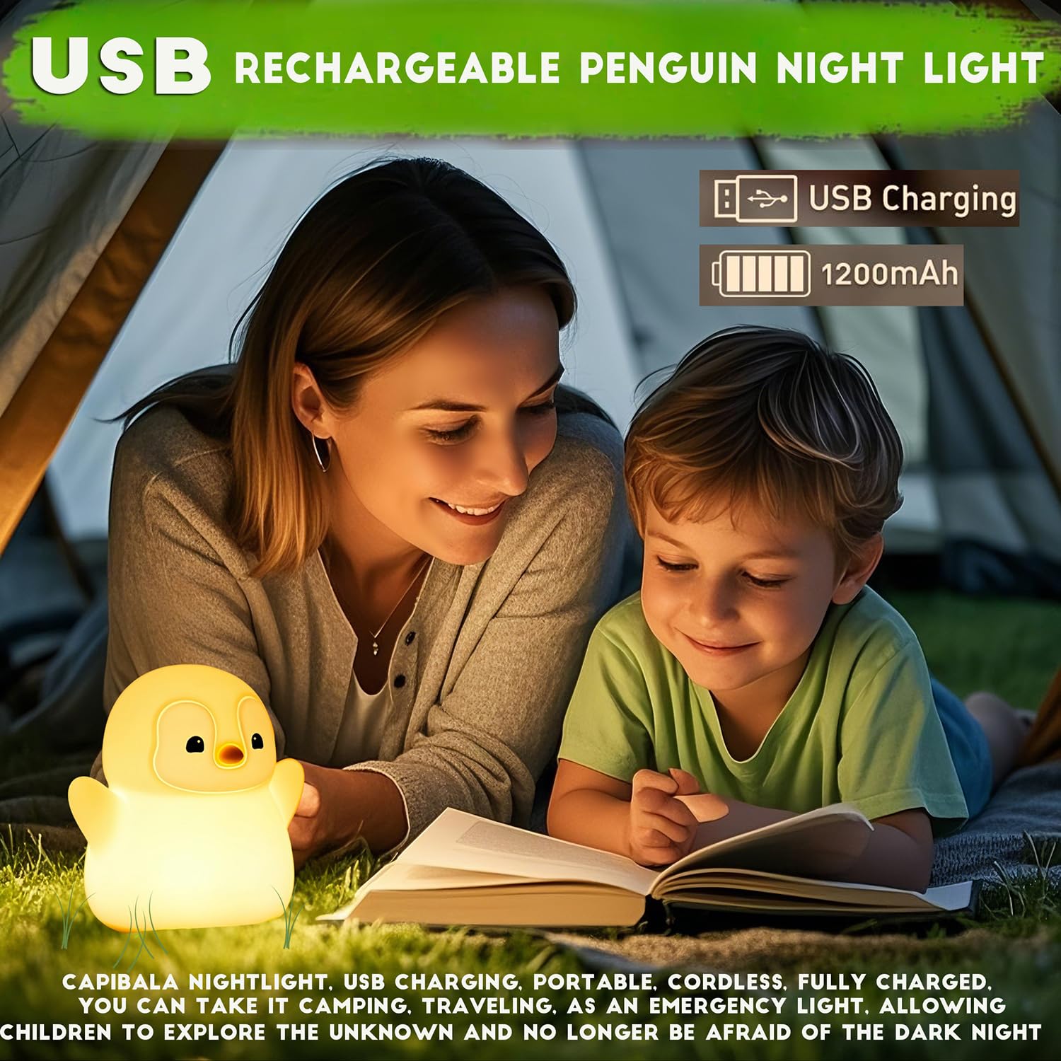 DREAMING MY DREAM penguin night light as a charming dorm decor piece