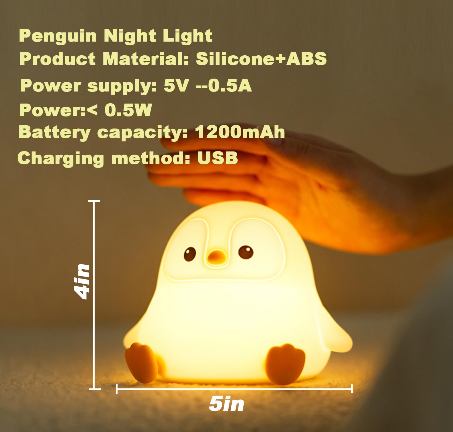 DREAMING MY DREAM penguin night light makes a thoughtful gift for kids and new parents.