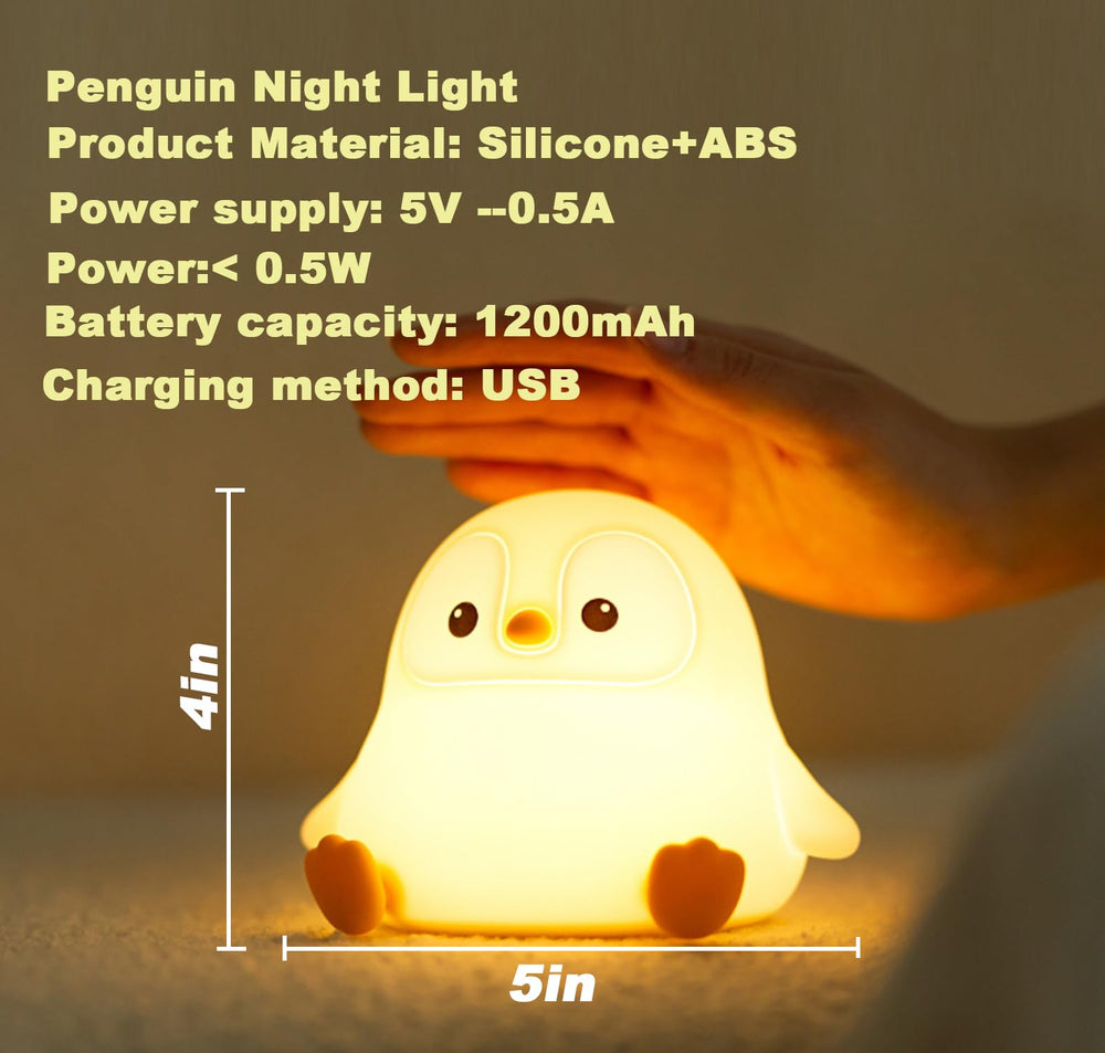 DREAMING MY DREAM penguin night light makes a thoughtful gift for kids and new parents.