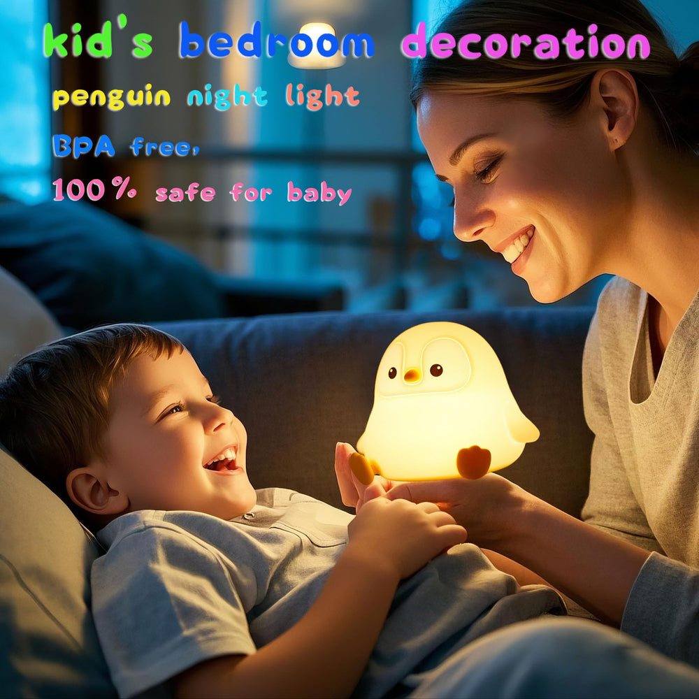 DREAMING MY DREAM penguin night light is portable, perfect for dorms and bedside desks.