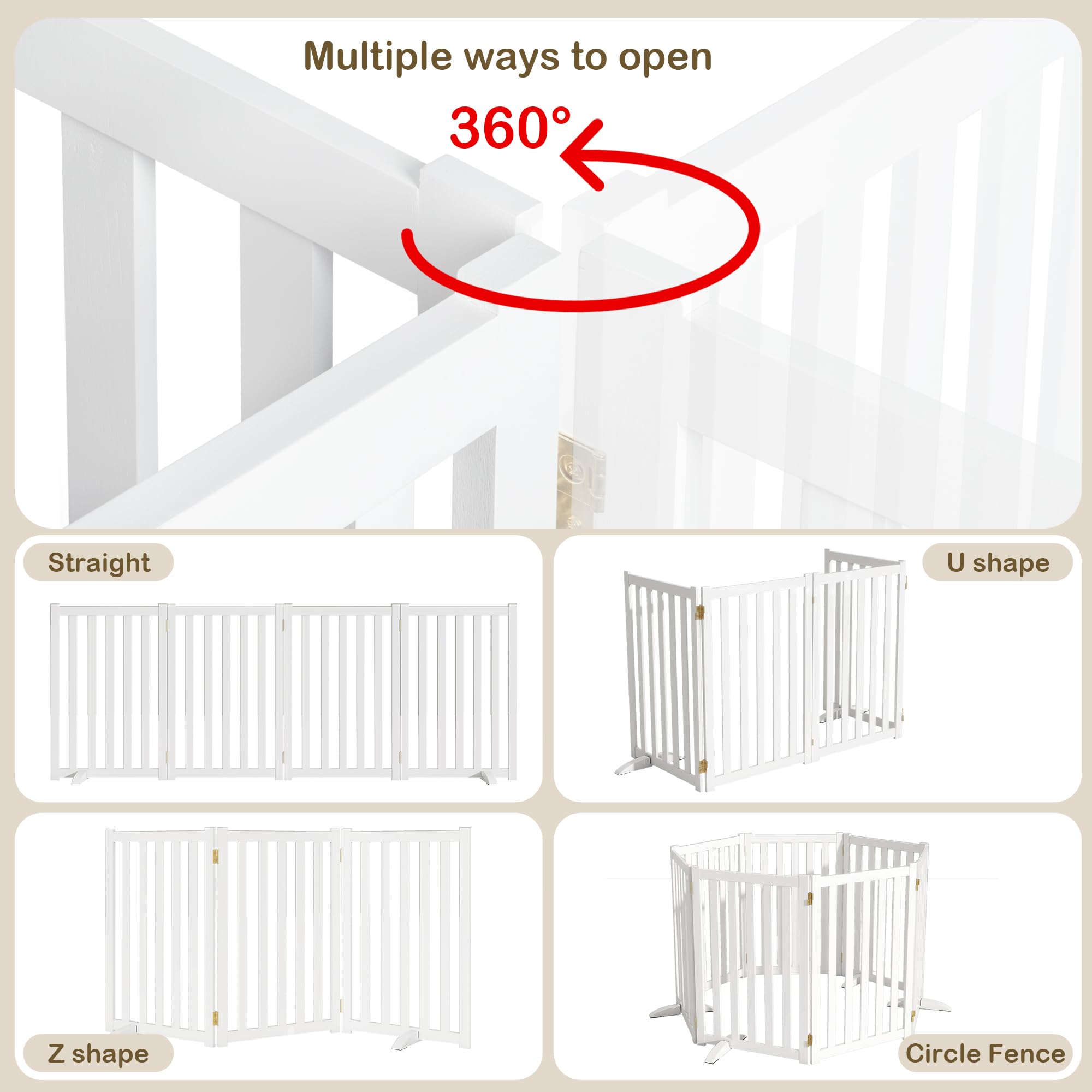 Dreamland 3-panel foldable gate serves as room divider