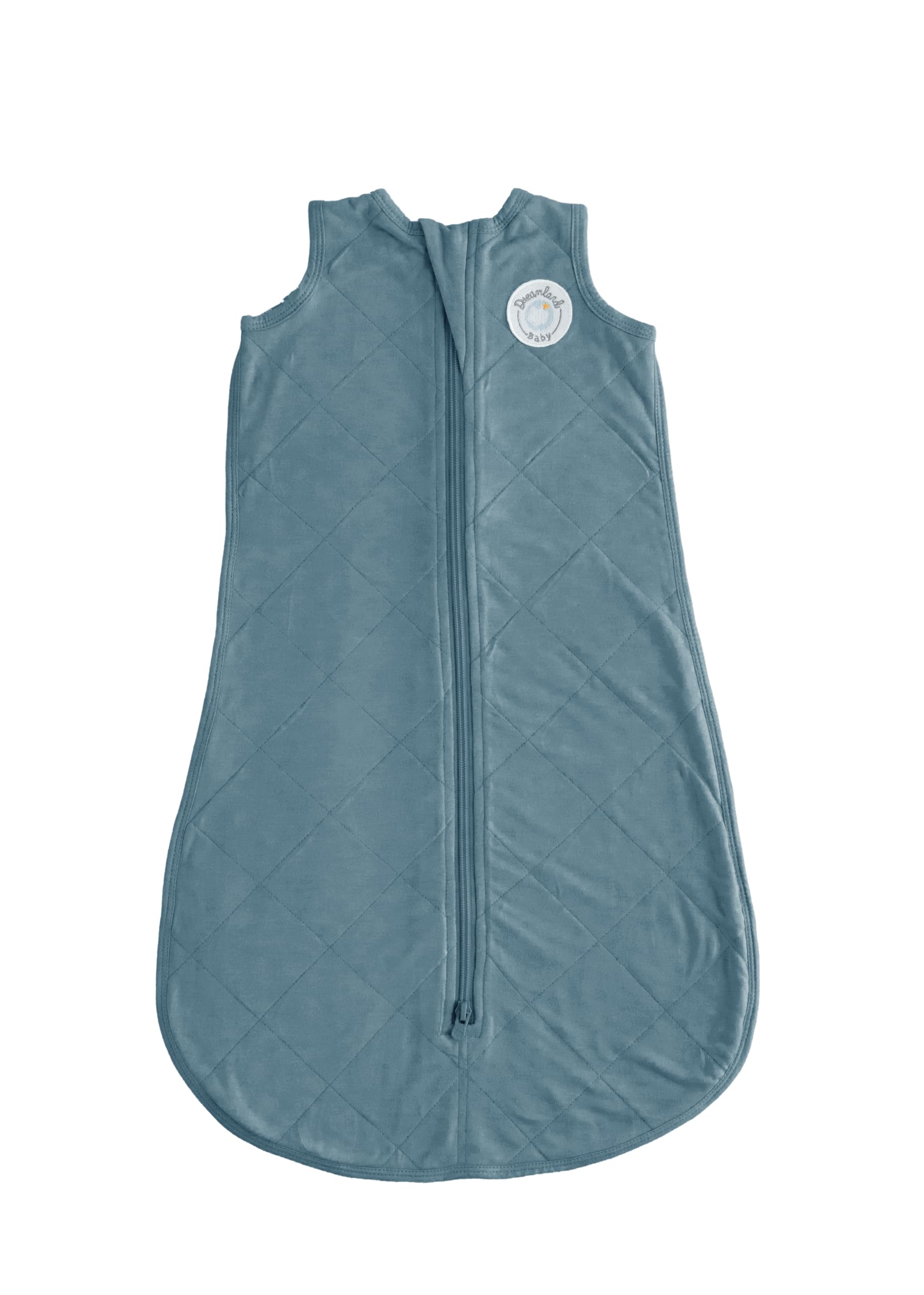 Dreamland Baby lightweight bamboo sleep sack Ocean fabric close-up shows ultra-soft fibers