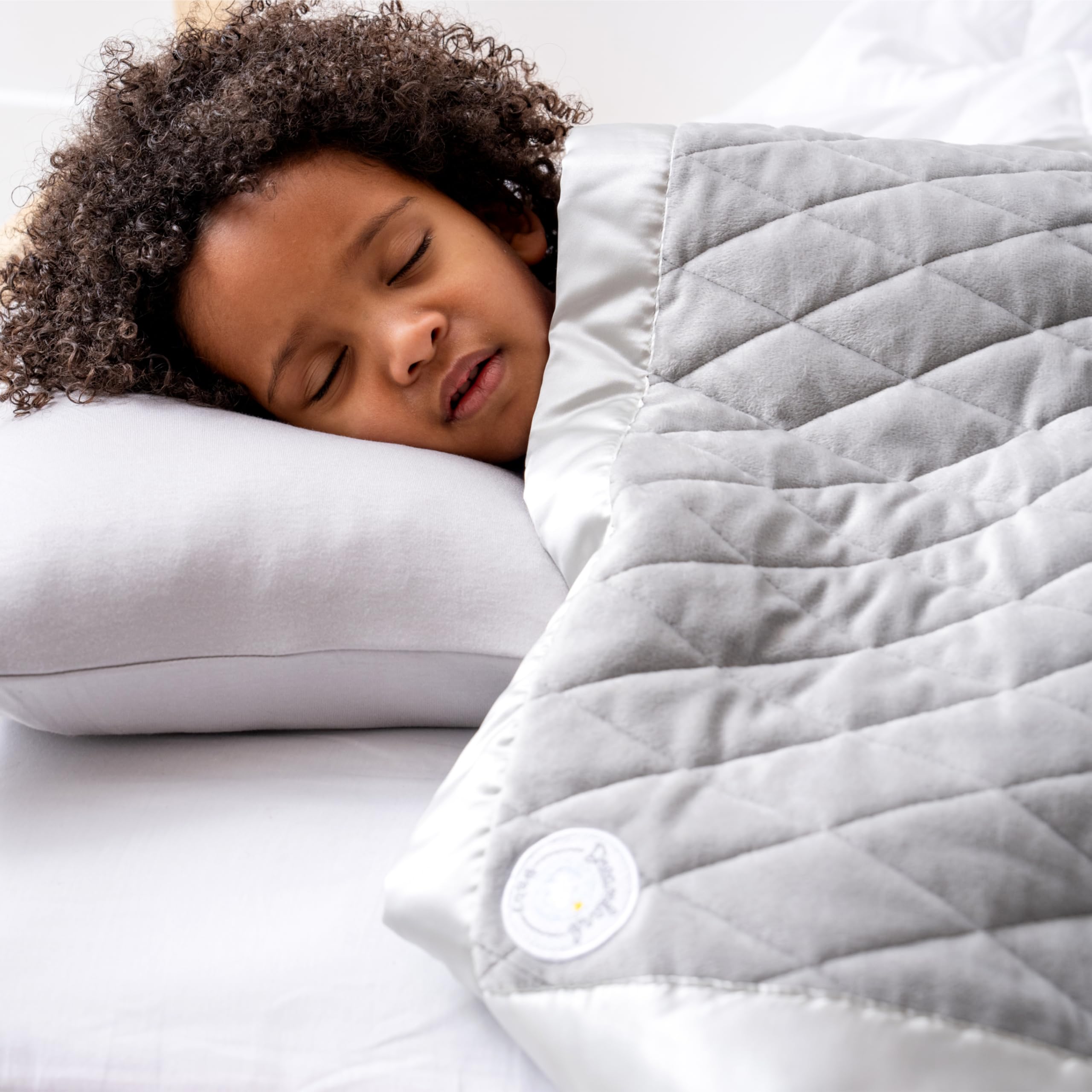 Dreamland Baby machine-washable toddler pillow for easy care