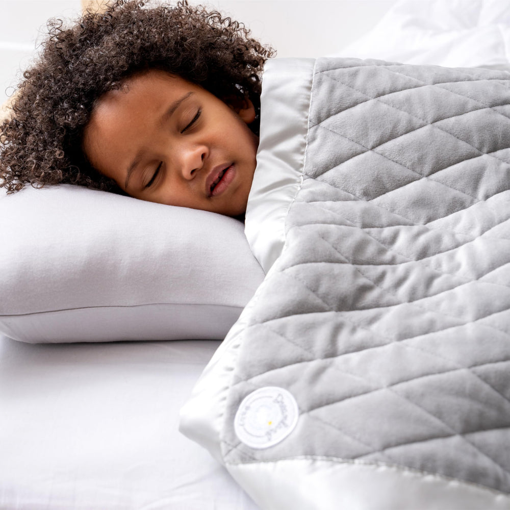 Dreamland Baby machine-washable toddler pillow for easy care
