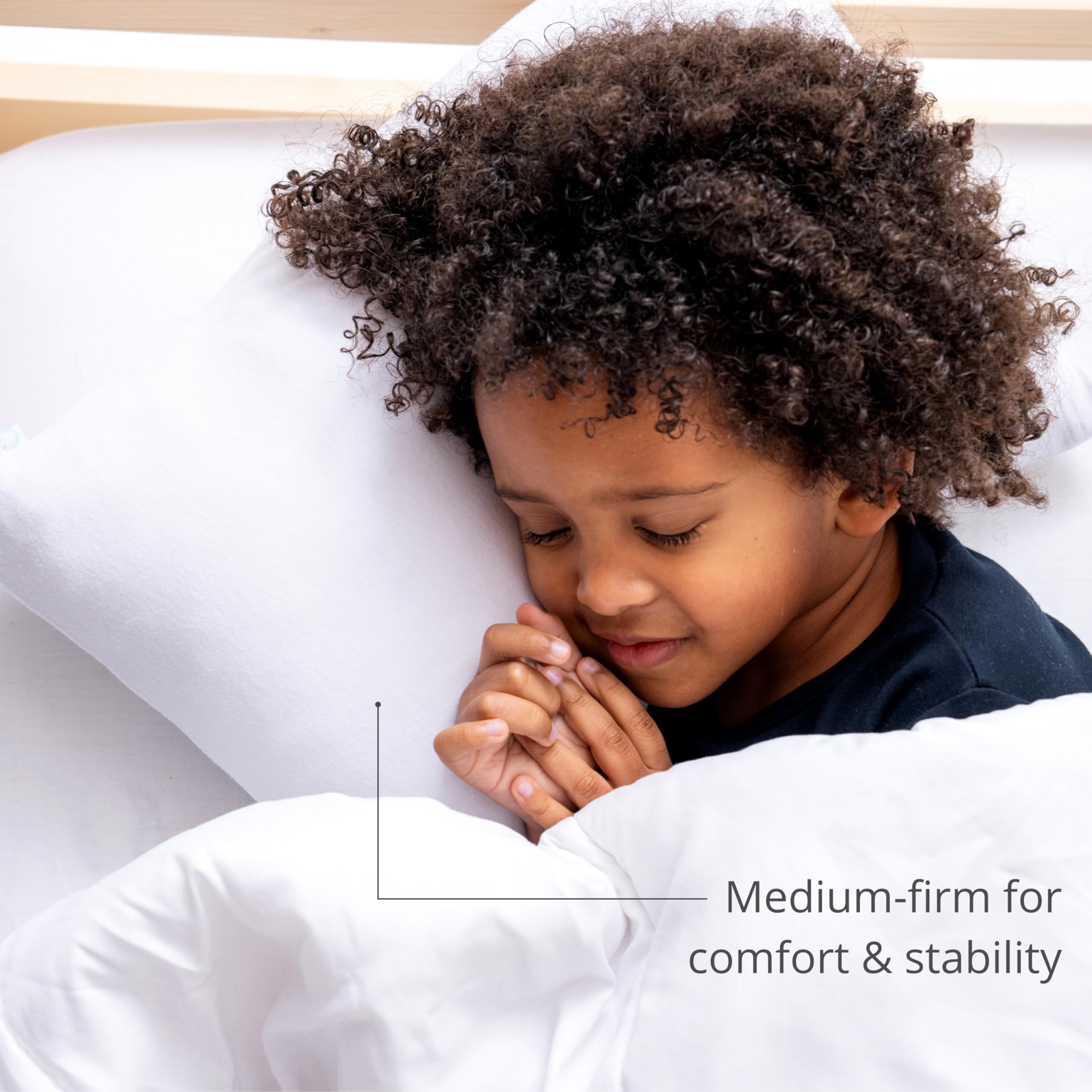 Dreamland Baby travel-sized toddler pillow for on-the-go nap time