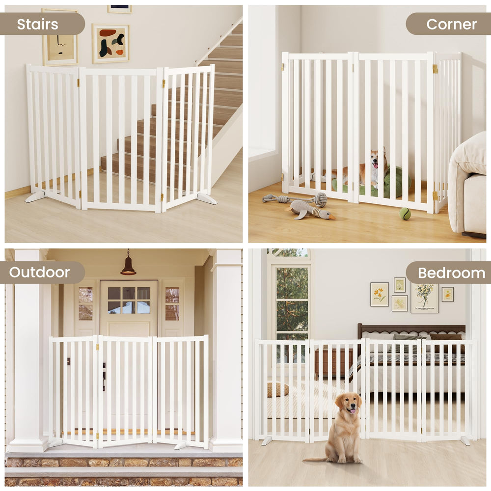 Dreamland freestanding gate shown in doorway setup for easy passage