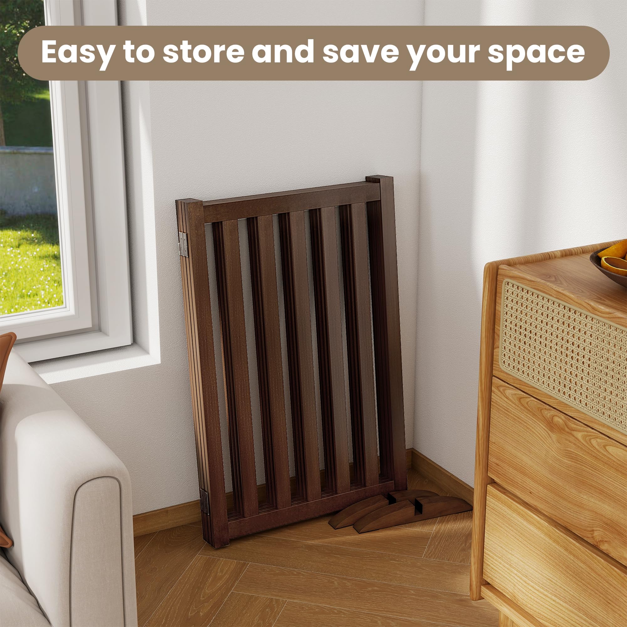 Dreamland Wire Dog Gate at 30-inch height ensures safe small-dog containment.