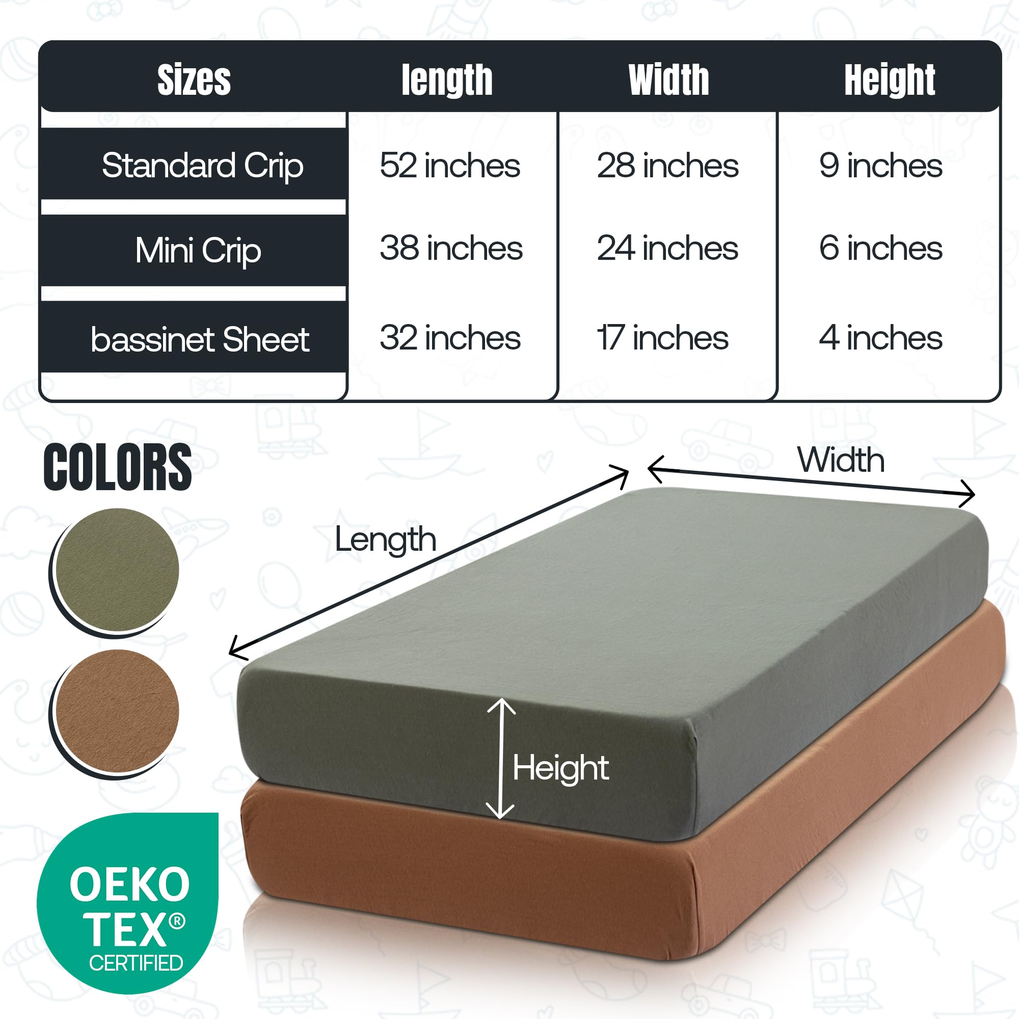 Dreamology color options to coordinate nursery decor beautifully