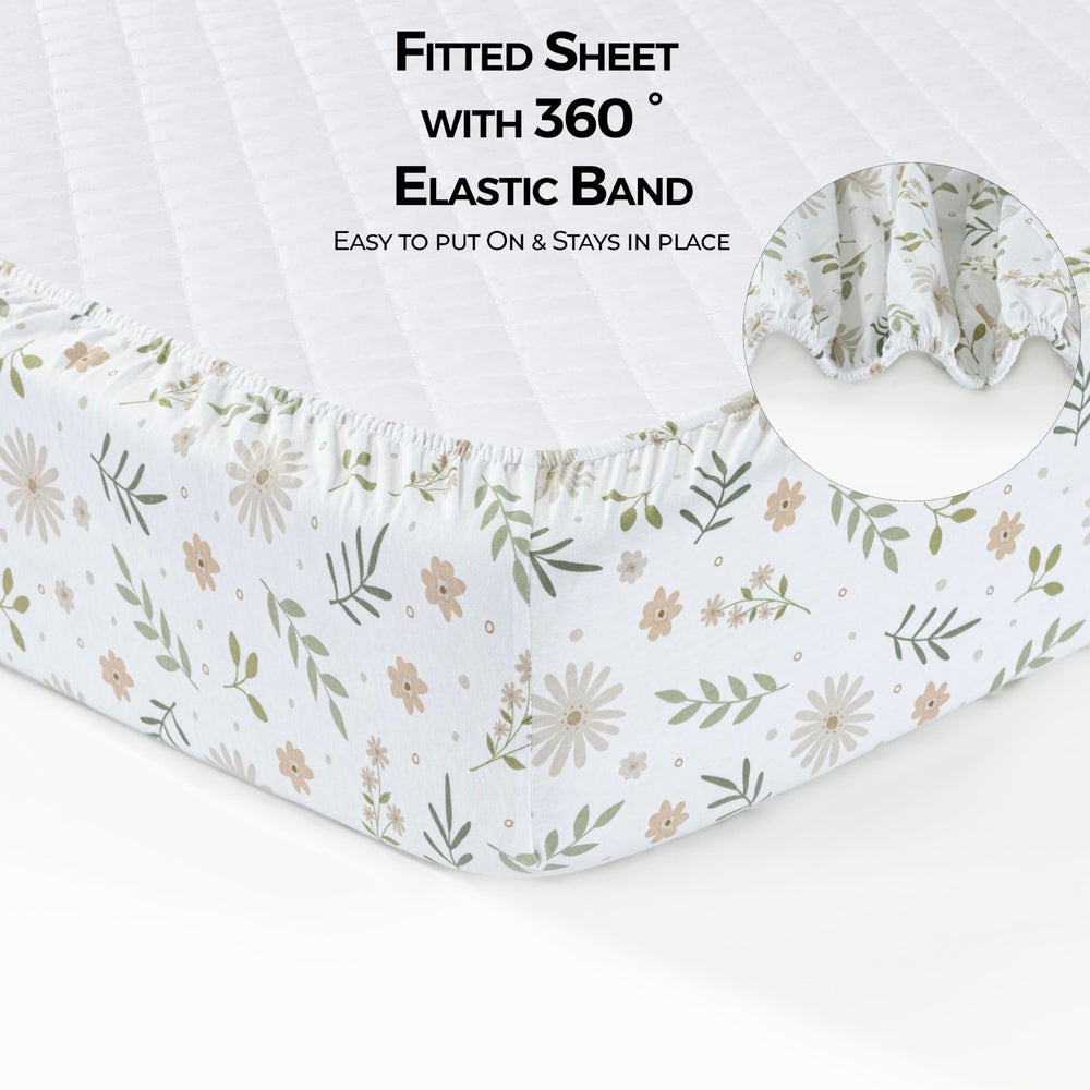 Dreamology machine-washable crib sheets stay soft after washing