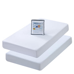 Dreamology mini crib protector with waterproof TPU coating for dry mattress
