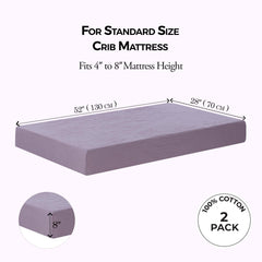 Dreamology muslin crib sheet demonstrates secure standard crib fit with elastic edges.