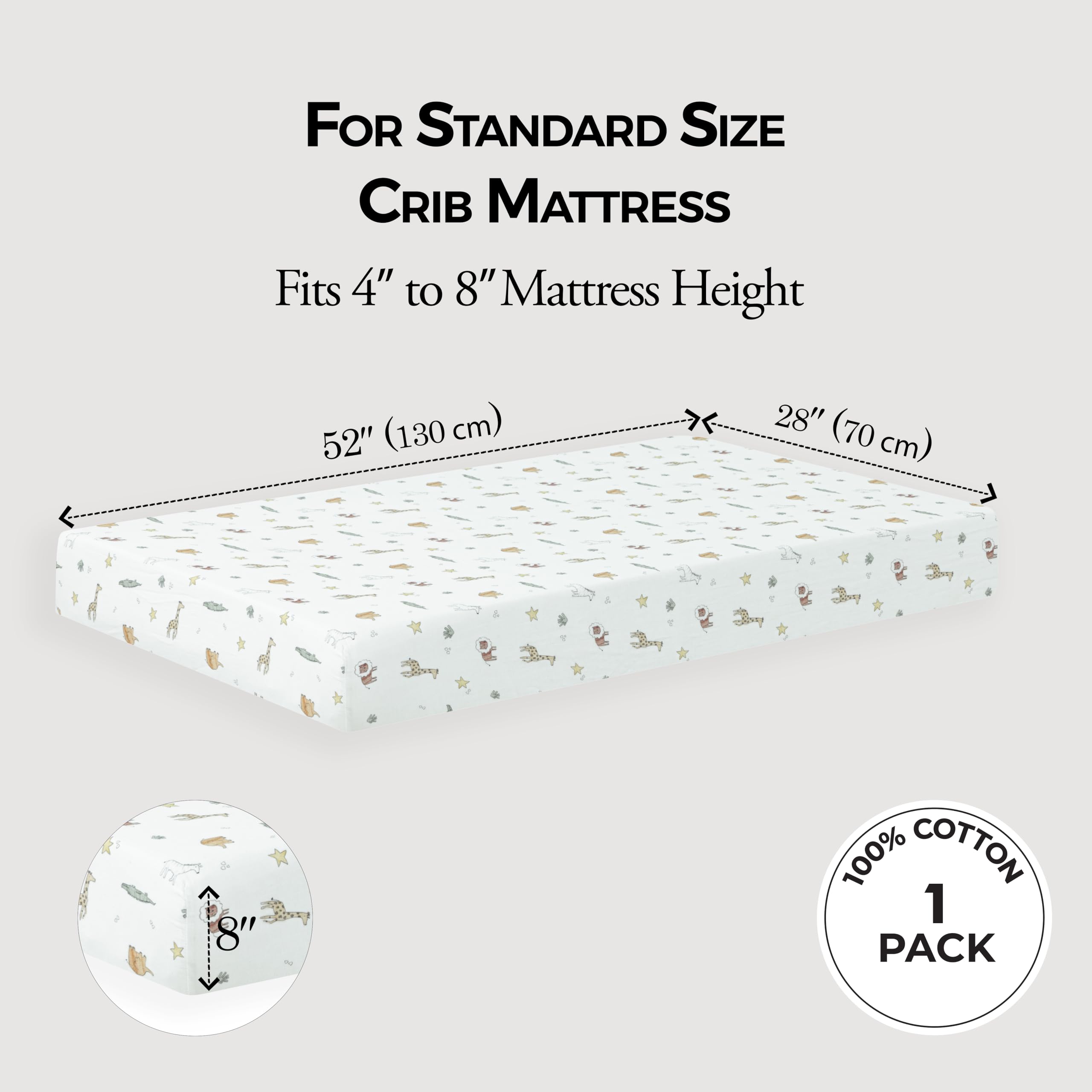 Dreamology muslin crib sheet sized for toddler beds offers secure, comfortable transition use.