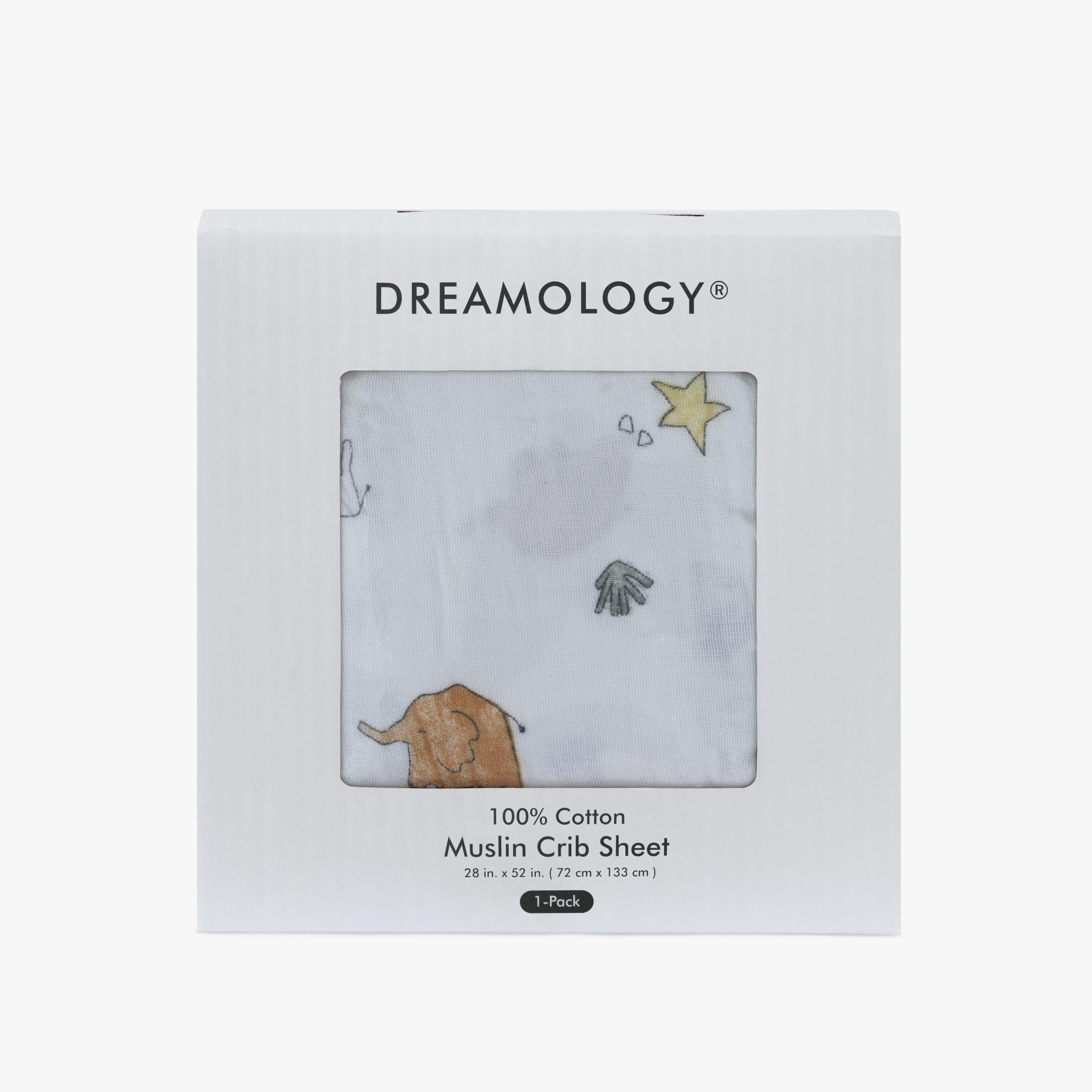 Dreamology sheet available in multiple colors to complement nursery decor.