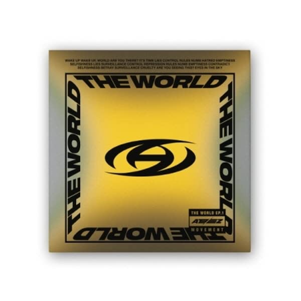DREAMUS ATEEZ World EP.1 Movement CD highlighting official packaging for collectors